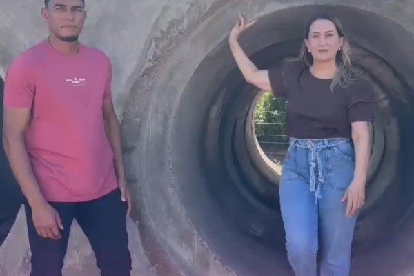  Prefeita Suane Dias e Vereador Tayta realizam vistoria na obra da ponte do povoado Chapadinha em Gonçalves Dias 