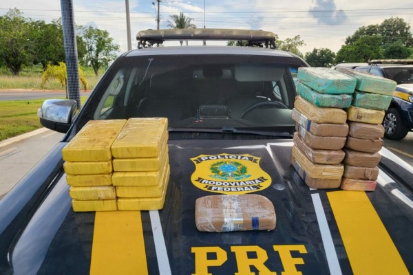  PRF prende casal e apreende 29 kg de pasta base de cocaína em Santa Inês