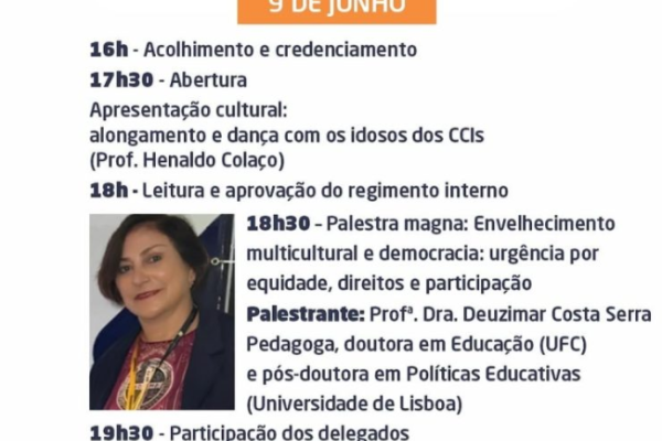  Caxias sedia 5ª Conferência Municipal dos Direitos da Pessoa Idosa com foco em equidade, direitos e participação