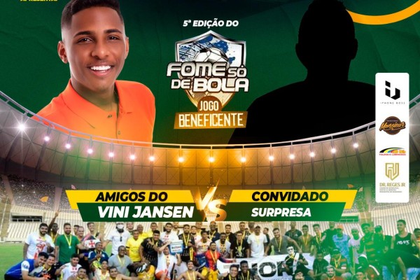  Vini Jansen realiza a 5º edição do Jogo Beneficente no Estádio Castelão