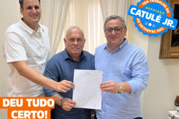   Kedson Lima e Catule Júnior firmam convênio para pavimentação em Aldeias Altas