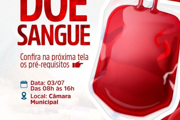  Câmara Municipal de Matões inicia campanha de doação de sangue 