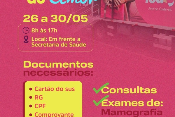   Carreta do amor oferece serviços de saúde para as mulheres de Matões 