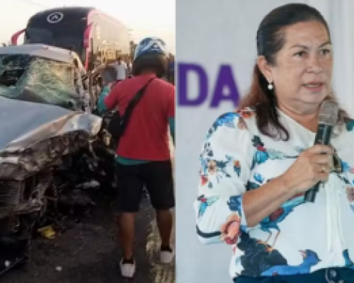 Primeira-dama de Carutapera (MA) morre em acidente entre carro e ônibus