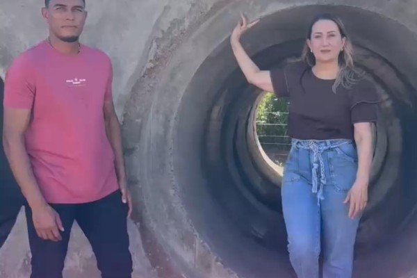  Prefeita Suane Dias e Vereador Tayta realizam vistoria na obra da ponte do povoado Chapadinha em Gonçalves Dias 