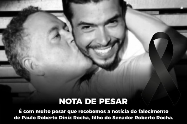  Prefeito  Zé Francisco emite nota de pesar pelo falecimento do filho do senador Roberto Rocha