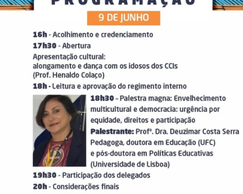 Caxias sedia 5ª Conferência Municipal dos Direitos da Pessoa Idosa com foco em equidade, direitos e participação
