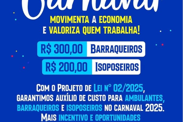  Prefeito Gentil Neto anuncia auxílio para Barraqueiros e Isoposeiros durante o carnaval de Caxias 