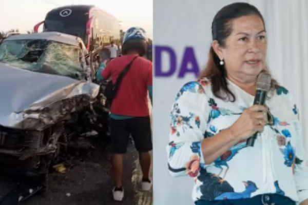  Primeira-dama de Carutapera (MA) morre em acidente entre carro e ônibus